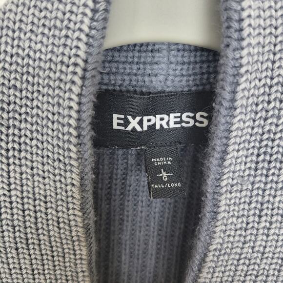 Express Ombre Button front Cardigan Men's Size Large Tall - Picture 2 of 8